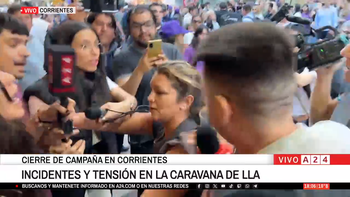 Una vez más, incidentes en la campaña de LLA: un móvil de A24 agredido en Corrientes