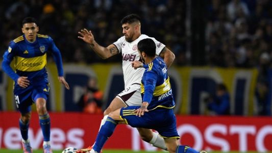 Boca y Lanús empataron 1-1 en la Bombonera por la Copa de la Liga