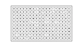 Encontrá la frase escondida en una sopa de letras de 10 filas por 18 columnas