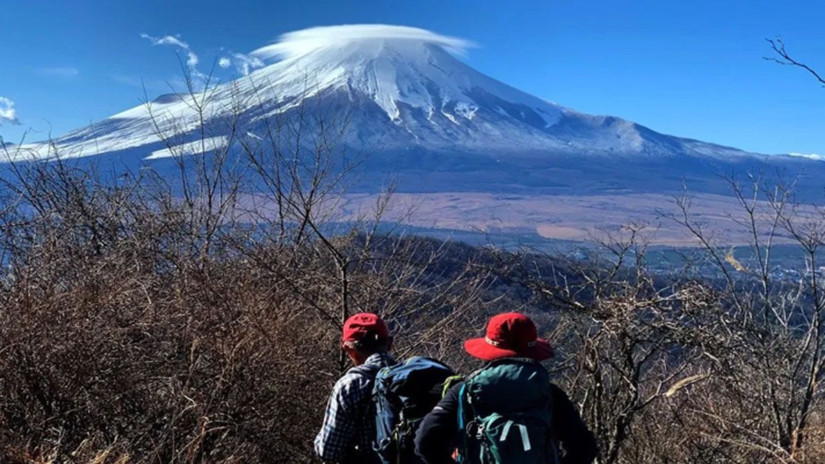 Un récord batido a los 102 años de edad. Con el Monte Fuji de Japón como testigo. (Foto: Gentileza El Espectador)