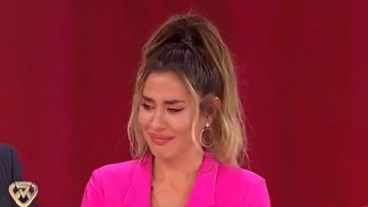 El llanto de Jimena Barón en la eliminación de Lizardo Ponce