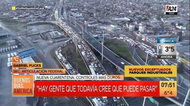 Mañana se ordenará, la promesa del Ministerio de Seguridad sobre retenes