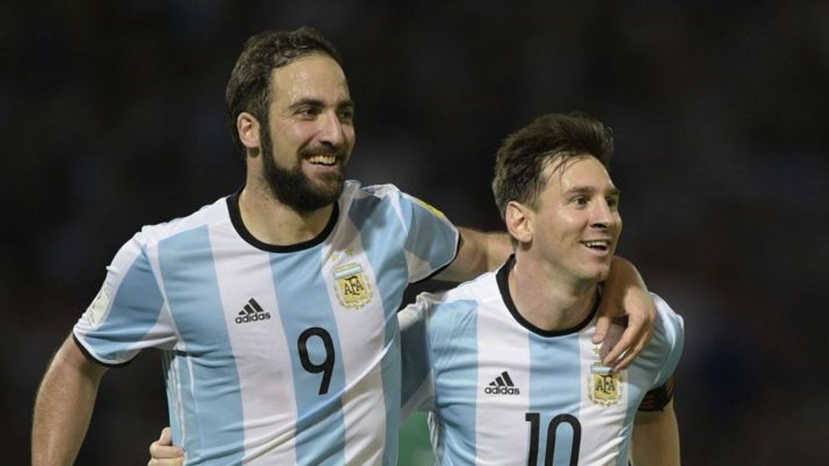 Gonzalo Higuaín y Lionel Messi&nbsp;