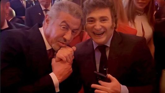 El inesperado encuentro entre Javier Milei y Sylvester Stallone que revolucionó las redes