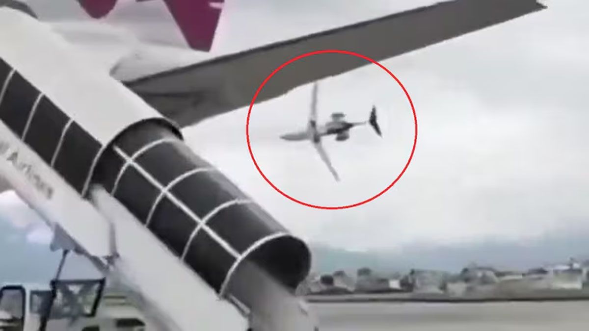 El accidente aéreo ocurrido en Nepal dejó 19 muertos (Foto: captura de video).