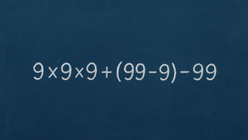 Desafío matemático para resolver en menos de 15 segundos: 9 × 9 × 9 + (99 - 9) - 99