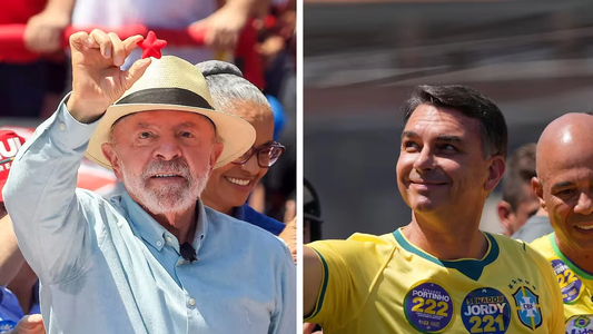 Elecciones en Brasil: Lula y Flávio Bolsonaro cerraron sus campañas antes del balotaje