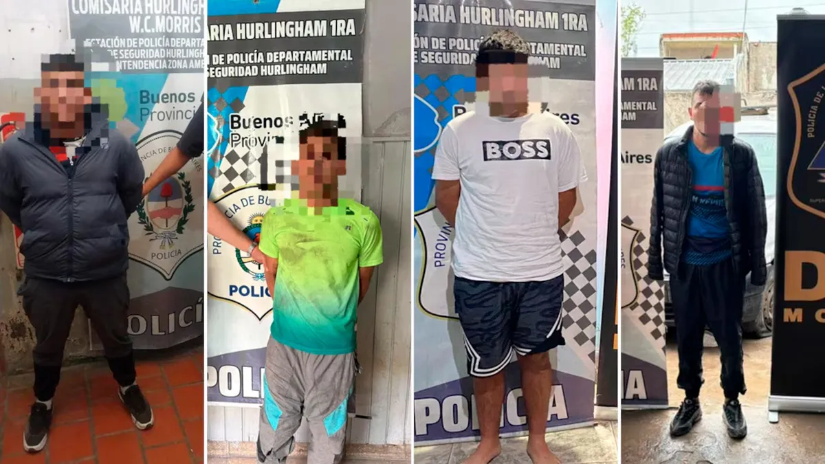 Los acusados de integrar la banda que le robó al periodista.