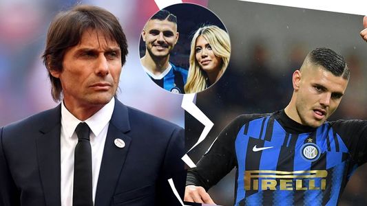 Mauro Icardi, vetado en el Inter por los dichos de su esposa, Wanda Nara