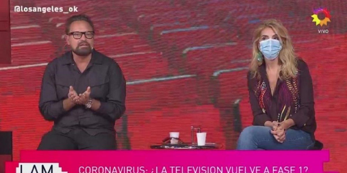 En LAM se opusieron al uso de barbijos en TV y Karina Iavícoli se fue del programa