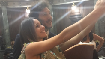 Pico Mónaco fue distinguido por la Legislatura y Pampita lo acompañó