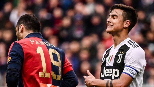 Sin Cristiano y con Dybala, Juventus cayó 2-0 ante Genoa y perdió el invicto en la Serie A tras 28 fechas