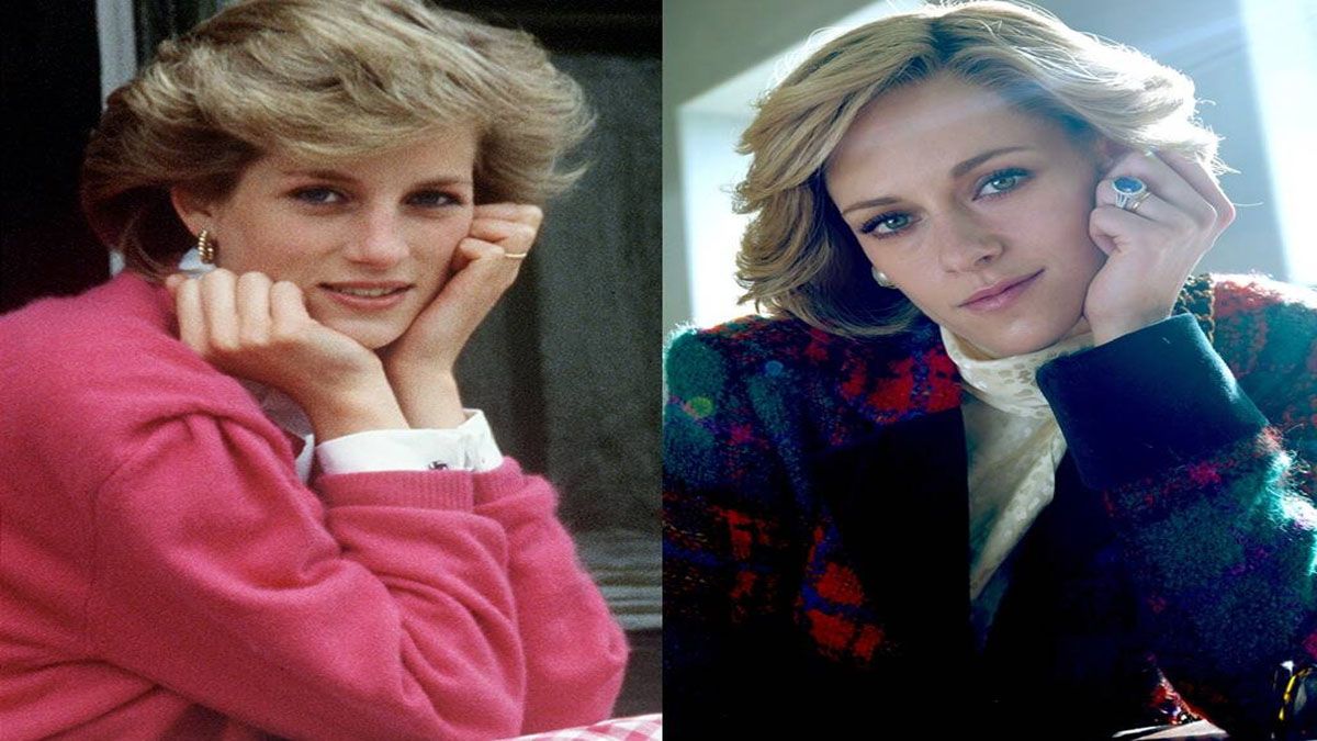 Lady Di y Kristen Stewart personificada como Diana en 