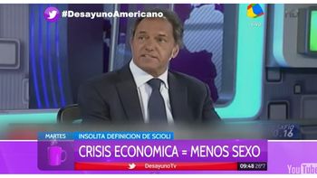 Daniel Scioli cree que la crisis económica afecta la vida sexual de los argentinos