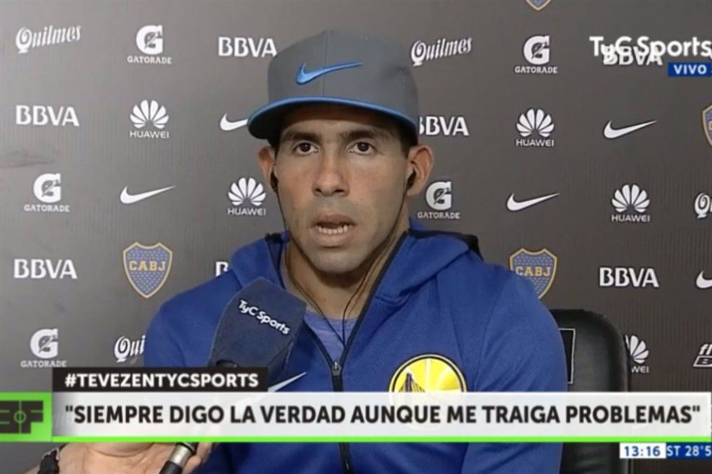 Carlos Tevez: No soy tan boludo para exponerme en una cárcel o jugando al golf