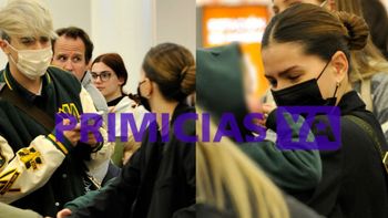 China Suárez viajó con Rusherking y sus hijos a Disney: las fotos de la pareja en Ezeiza