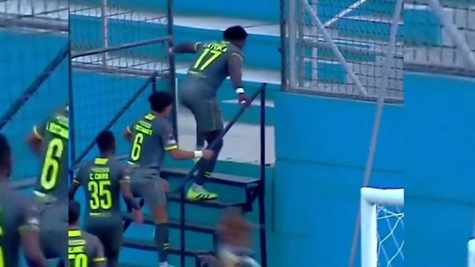 Viral: un futbolista ecuatoriano hizo un gol, fue a la tribuna y se aplaudió a él mismo