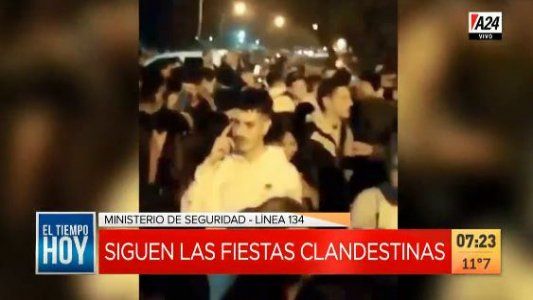 Chascomús: polémica fiesta clandestina enfrente de la Laguna