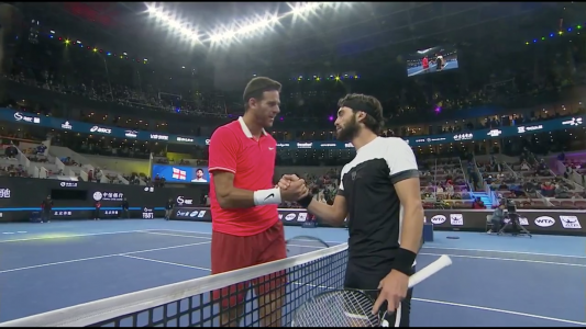 Del Potro no pudo con Basilashvili, la final fue para el georgiano por un doble 6-4