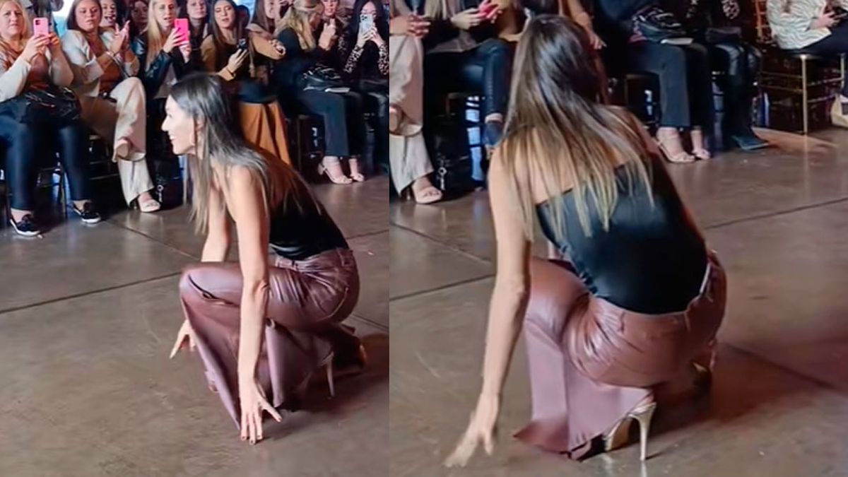 El tremendo video del accidente de Pampita mientras participaba de un evento