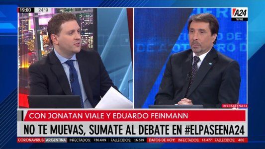 El Pase en A24 entre Jonatan y Feinmann: dólar blue, las contradicciones de Cahn y Formosa bloqueada
