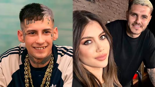 La foto que retrata el encuentro tenso de L-Gante con Wanda Nara y Mauro Icardi: Estaba con...