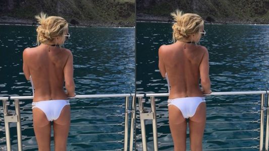 Britney Spears espléndida en un paseo en barco: trago y pose sexy