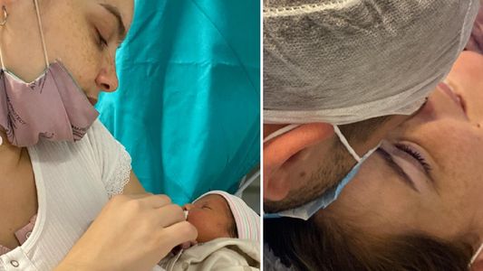 Macarena Paz fue mamá de Abril: la beba está en neo y tiene un síndrome