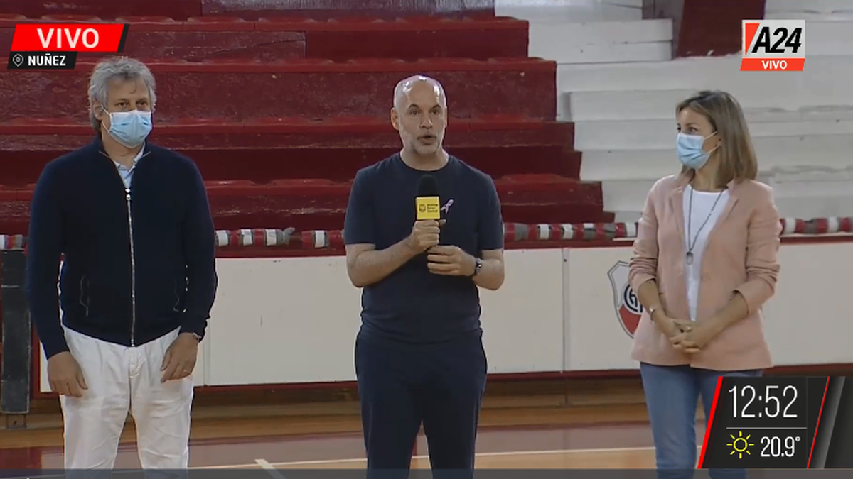 ¿Por qué Horacio Rodríguez Larreta usó una cinta rosa? (Captura de Tv)