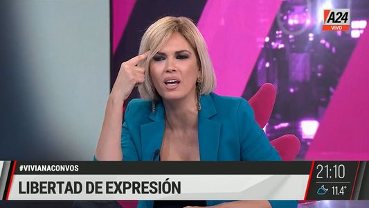 El clip de Viviana Canosa en A24: la libertad de expresión en Viviana con vos