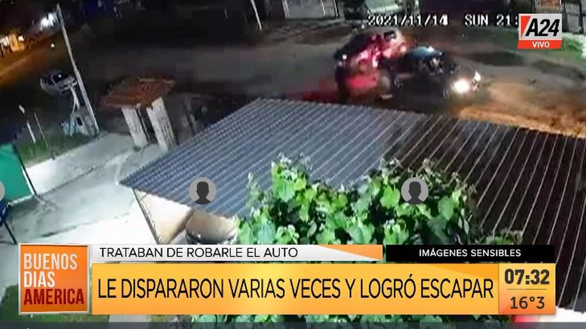 La Matanza: estremecedor audio del tiroteo para robar un auto. (Captura de Tv)