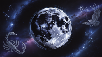 La Luna en Escorpio ilumina lo que intentabas esconderte a vos mismo. Foto: Astrología/Ideogram.