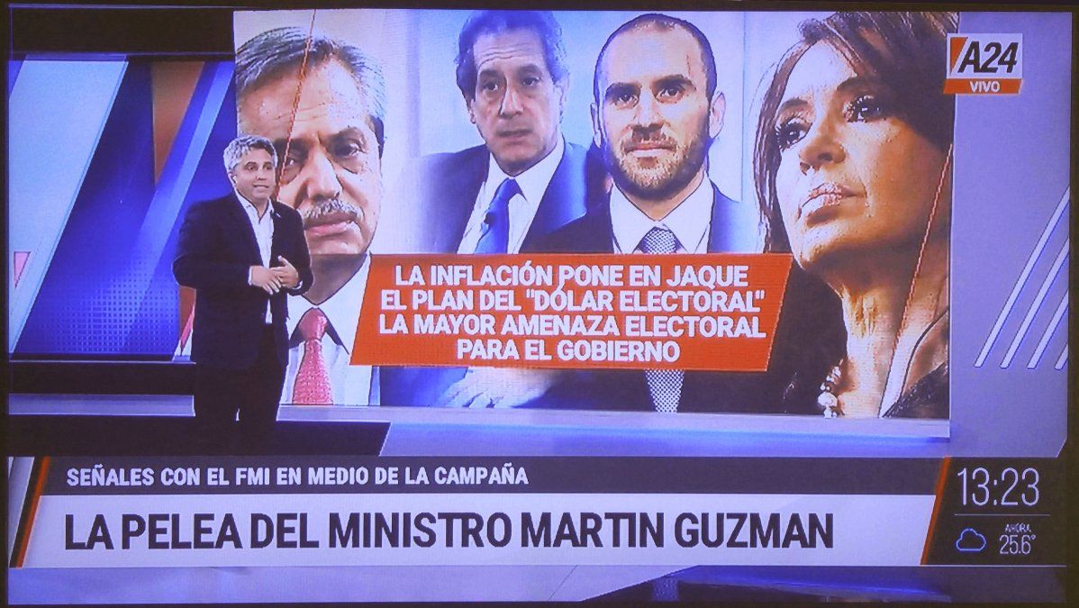 El dólar electoral del gobierno está amenazado por la inflación que puede dispararse y provocar otra crisis (Foto: Captura de TV)