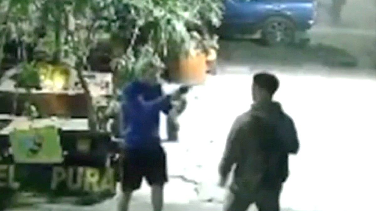 Impactante intento de robo en Mendoza. La víctima está fuera de peligro.Foto: captura de Tv.&nbsp;