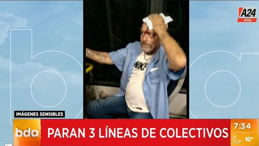 Paro de colectivos: 3 líneas realizan una nueva medida de fuerza tras la agresión a un chofer