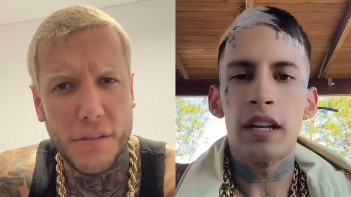 Alex Caniggia se burló de la nueva dentadura de L-Gante y el cantante le respondió con todo