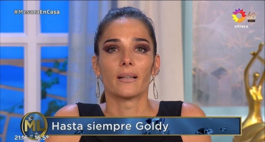 Juana Viale se quebró al hablar de la muerte de Goldy: Una mujer muy familiera