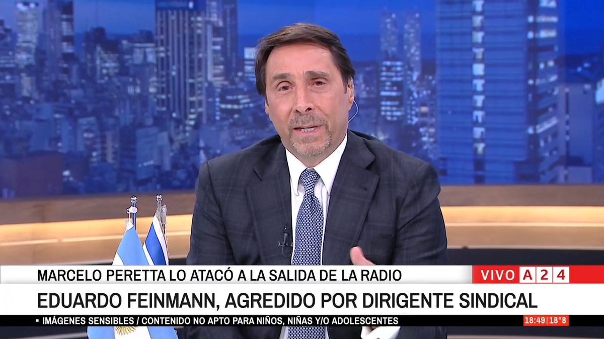 Eduardo Feinmann después de la agresión: Hasta que esté preso Marcelo Peretta, no paro