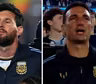 El conmovedor momento de Messi y Scaloni durante el himno y el homenaje a Malvinas