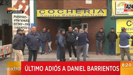 Entre amigos y colegas, velaron los restos de Daniel Barrientos, el colectivero asesinado en La Matanza