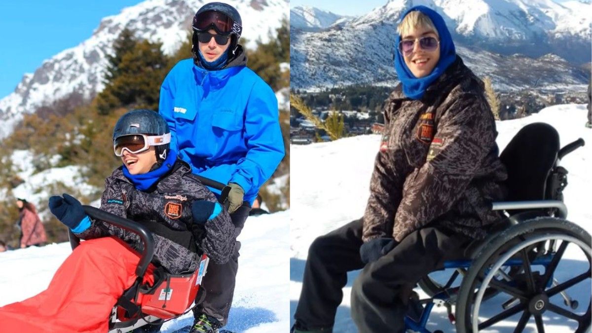 Leandro pudo disfrutar con todos sus amigos del viaje de egresados en Bariloche.&nbsp; 