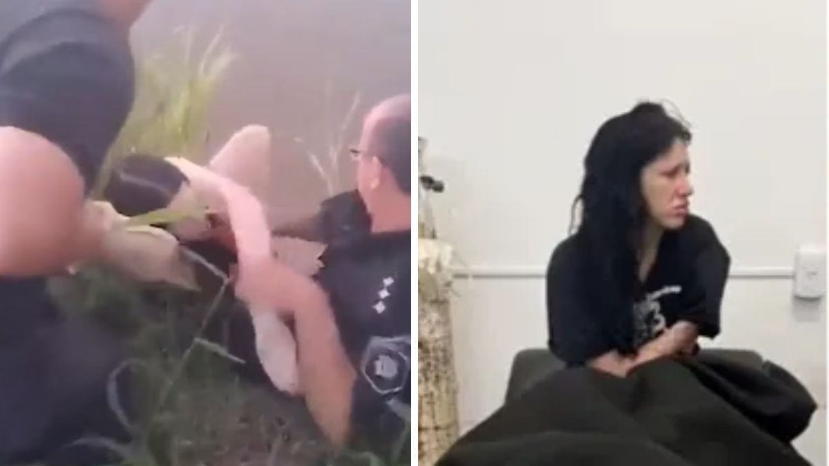 Una influencer casi muere ahogada en un río y el dramático video del rescate se hizo viral.