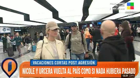 La llamativa actitud de Nicole Neumann y Manu Urcera con la prensa tras escandalosa pelea del piloto de TC