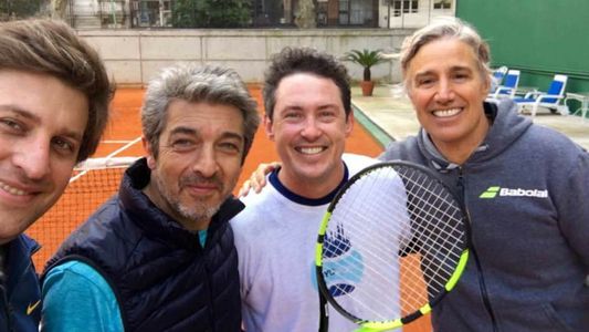 Ricardo Darín jugó al tenis con el embajador de EEUU en Argentina