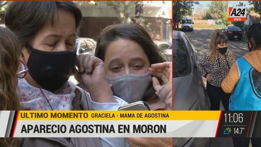 Así se enteraban en A24 que una chica apareció sana y salva