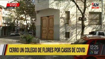 En Flores, una escuela cerró por casos de Covid