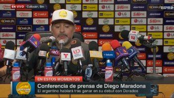 Qué dijo Diego tras la victoria de su equipo: la comparación con la Bombonera y la crítica a los periodistas