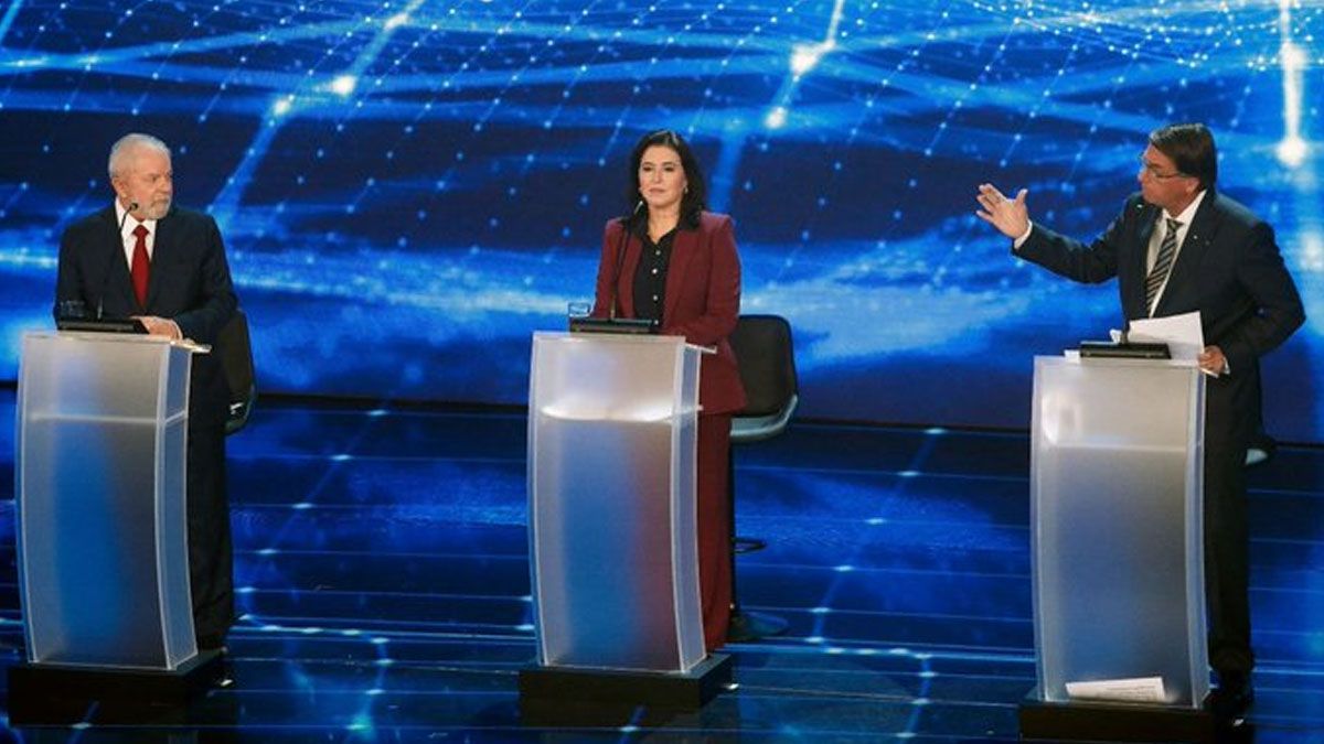 Lula y Jair Bolsonaro, no estuvieron a la altura en el debate presidencial por televisión (Foto: Gentileza CNN en español)