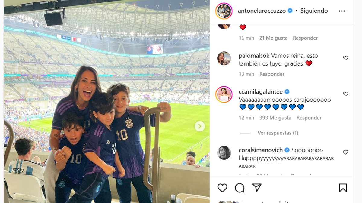 La enorme felicidad de Antonela Roccuzzo por la goleada de la Selección ante Croacia en el Mundial Qatar 2022 1 imagepng