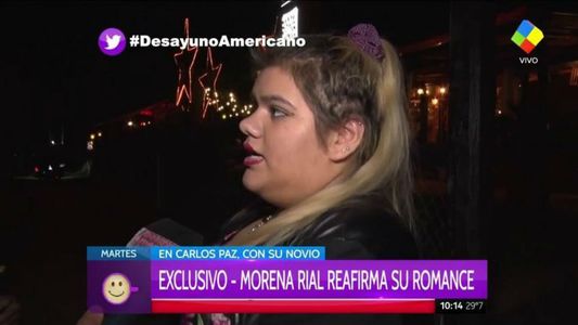 Morena Rial se mostró al lado de su novio y confirmó que hubo una discusión